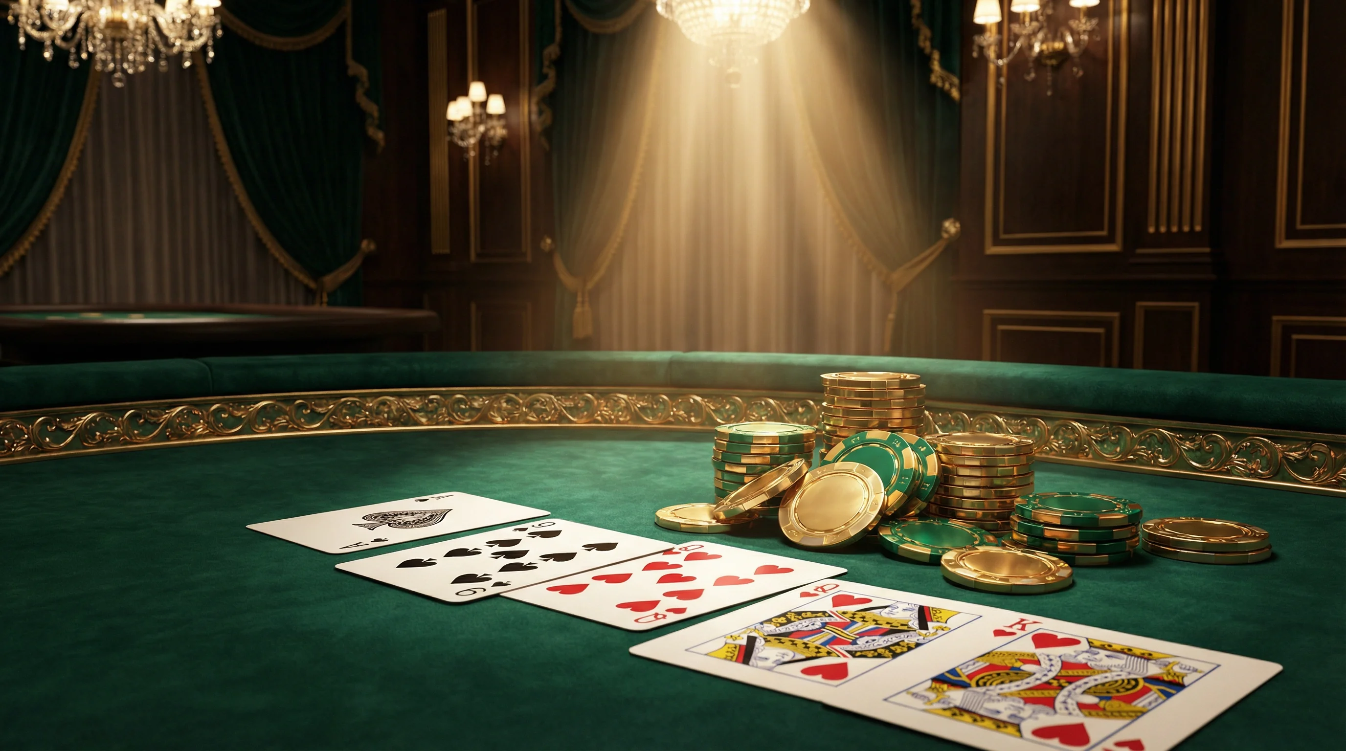 Mesa de bacará luxuosa no vaidebet